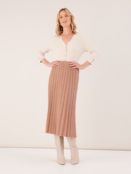 Milano Knit Pleat Skirt